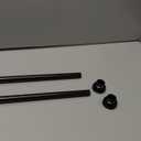 TYRON Curtain Tension Rod 17 to 28 Inch, Adjustable Spring Loaded Curtain Rod, Expandable Window Curtain Rod Tension for Kitchen, Wardrobe, Cupboard, Closet (Bronze, 2 Pack)