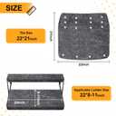 CircleRoad RV Step Covers 22 Inch 3 Pack RV Stair Covers Wrap, Best Fits 8-11" Deep Camper Stairs, RV Step Rugs Gray, Kid & Pet Friendly