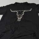 MAPICK Women Boho Cow Skull T-Shirts Western Cowgirls Graphic Crewneck Shirts Country Concert Short Sleeve Outfits XL