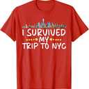 I Survived My Trip to NYC Funny New York Vacation Souvenir T-Shirt