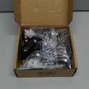 GBL 2" Heavy Duty Caster Wheels with Brakes + Screws - up to 440Lbs - Set of 4 No Floor Marks Silent Castor for Furniture - Rubbered Trolley or Pallet Swivel Wheels - Black Casters