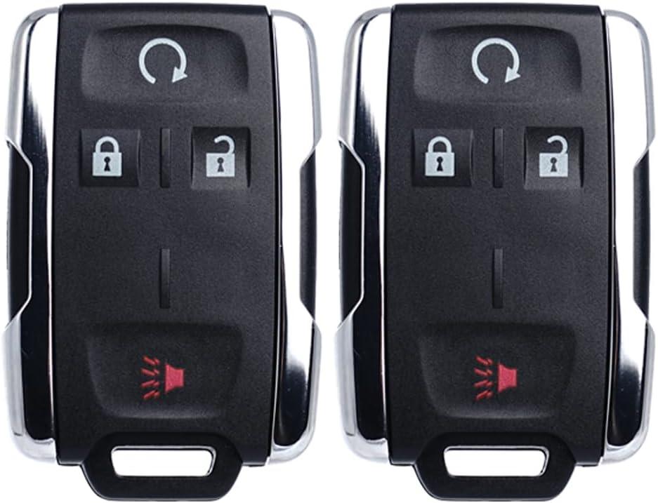 Keyless Entry Remote Start Control Key Fob Replacement Fits for Chevy Silverado GMC Sierra 1500 2500 3500 2014-2016 2017 2018 2019 2020 GMC Canyon Chevrolet Colorado 2015-2021 M3N-32337100