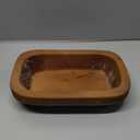 Bowl for Candle Making Hand Carved Wooden 9.8 x 5.9 inch Rustic Decorative for Bread Making Dining Room Home Decoration