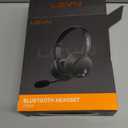 LEVN Bluetooth Headset with Microphone, 60 Hrs Working Time Dual Connection Bluetooth Headphones with Mic, Wireless Headset with Mic for Work/Video Meetings/Phone/Call Center/PC/Music/Zoom/Teams (Black)