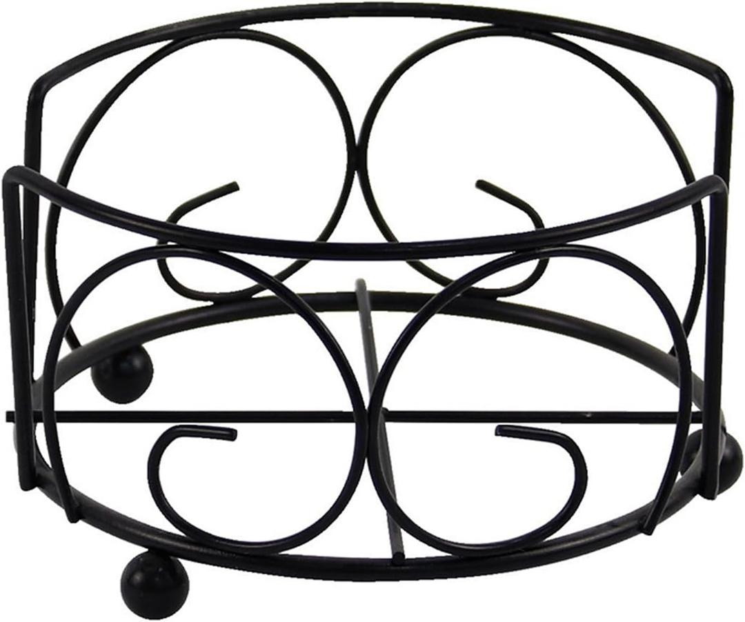 Jippedea Round Coaster Holders,4 Pcs Metal Coaster Storage Rack,Drink Coasters Holder Without Coasters