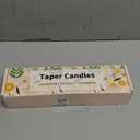 8 Pack 10 Inch Yellow Taper Candles for Dinner Home Decor Wedding Shower
