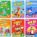 Upgraded Kids Card Games Pack, 6 Decks, Go Fish, Old Maid, Crazy Eights, Memory Match, Slap Jack, War, Playing Cards, Easter Basket Stuffers, Stocking Stuffers