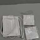 in-Wall TV Cable Managemnet Concealer Kit with Recessed Outlet Box, 2 Brush Wall Plate & 9ft Extension Cord, Safe Organized TV Cord Hider for TV, HDMI, AV and Home Theater Setups, Offices