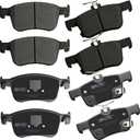 SIPAUTEC-Front and Rear Brake Pad Set 4-Wheel Set Ceramic Disc Brake Pads Replacement For Honda Accord,For Acura Integra,For Honda Civic Si
