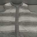 Burt's Bees Baby unisex-baby Beekeeper Wearable Blanket, 100% Organic Cotton, Swaddle Bag (Large, Quilted Grey Rugby)