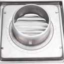 Exterior Wall Vent Cover, Exterior Wall Vent Hood, 4 Inch Stainless Steel with Windproof Gravity Flap for Dryer Bathroom Kitchen Office Garage