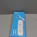 Deep Clean Rechargeable Electric Powered Toothbrush, Rechargeable Electric Toothbrush with 8 Brush Heads,Pressure Sensor to Protect Gums (White)