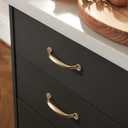 TUNNY 10 Pack Kitchen Cabinet Handles-5"/128mm Screw Spacing Champagne Bronze Furniture Hardware Handles Drawer pulls for Kitchen Cabinets Bedroom Cabinet Pulls