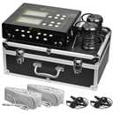 Ionic Foot Bath Detox Machine, Dual Foot Spa System with Dual LCD Display, Foot Chi Cleanse Machine with 2x Array, 2x Heating Waistbelt, 2x Wristband for 2 Users