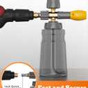 Foam Cannon for Pressure Washer, Car Wash Foam Gun Kit, Tool Daily Foam Cannon with 1/4 Inch Quick Connector, Soap Cannon for Pressure Washer, Car Foam Sprayer