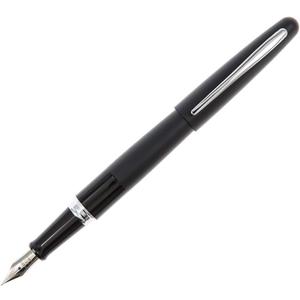 PILOT Metropolitan Collection Fountain Pen, Black Barrel, Classic Design, Fine Nib, Black Ink (91111)