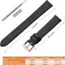 ANNEFIT Women's Leather Watch Band 10mm 12mm 13mm 14mm 15mm 16mm 18mm 20mm, Lizard Grain Slim Thin Replacement Strap