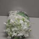 36 Pack White Wisteria Hanging Flowers, 3.44 Ft Fake Hanging Flowers, Artificial Wisteria Garland Vines for Wedding Room Backdrop Outdoor Patio Garden Decoration