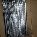 6.3-Inch Galvanized Heavy-Duty Landscape Stakes, (300-Pack) Spiral Metal Turf Spikes for Artificial Grass, Paver Edging, Weed Barrier, Securing Fences and More