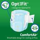 FitRight Ultra Heavy Absorbency Adult Diapers for Men & Women, Waist Size: Large 44-56 inches, OptiFit Incontinence Disposable Briefs with Leak Protection for Seniors, 80 Count (White, L)