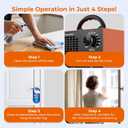Ozone Generator 160,000mg/H with Temp/Humidity Display - 120 Min Timer O3 Ionizer Air Purifier for Large Spaces (5000 Sq.Ft) - Upgraded Ozone Machine for Cars, Homes, Hotels, Kitchens & Pet Areas