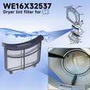 2026Upgrade WE16X32537 Dryer Lint Screen Filter Compatible with GE Dryer, Replacement Part, GFD65ESSN1WW GFD85GSPN0RS GFD85ESPN0DG GFD55ESSN1WW GFD85ESPN0RS GFD55ESMN0DG GFD55ESSN0WW AP7205579