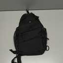 Crossbody Bags for Women Men Trendy Sling Bag Backpack Casual Chest Bag with Convertible Shoulder Strap (Medium, Black)