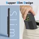 2 x Compatible with Motorola Motorola Moto G 5G/Play 4G 2025 Stand Case, Hide Folding Kickstand Silicone TPU Shockproof Protective Cover Case for Motorola Moto G 5G/Play 4G 2025 - Black