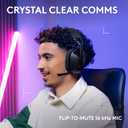 Logitech G321 Lightspeed Wireless Bluetooth Gaming Headset, Dynamic Comfort and fit, 16 kHz Boom mic, 20+ hrs Battery, PC, PS4, PS5, Nintendo Switch, Mobile - Black