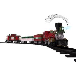 Lionel North Pole Central Ready-to-Play Freight Set, Battery-powered Model Train Set with Remote