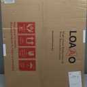 LOAAO 24X32 Inch Bathroom Mirror with Wood Grain Colored Metal Frame, Rounded Rectangle Metal Framed Bathroom Mirror, Anti-Rust, Hangs Horizontally or Vertically