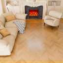 Clear Floor Mat 8x10 for Under Dining Table  Plastic Waterproof Non Slip Vinyl Area Rug, Hard Floor Protector Against Spills & Scratches, Easy Clean Carpet Cover for Dining Room, Kitchen, Office