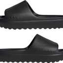 adidas Unisex Adult Adilette Lumia Slides (9 Women/8 Men, Black/Black/Black)