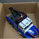 Mighty Fleet Mighty Motorized Tow Truck Toy 15" Vehicle with Lights, Sounds, Working Winch & Traffic Cones Batteries Included Ages 3+