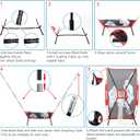 Baseball Softball Batter Dummy,Pitching Training Mannequin,Pitching Aid for Improved Accuracy (Red)