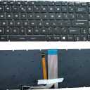 Laptop Replacement Keyboard with Backlight Compatible with MSI GE62 GS60 GS70 GS72 GE72 GT72 MS-1772 MS-16u6 Series Part Number V143422AK1 19000184 US Layout