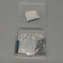 12 Pack Flat Mending Plate, Metal Bracket, Stainless Steel Brace 2.36 x 1.49'', Fixing Joining Plate for Wood with 48PCS Screws, 1x Screwdriver., Black, QSJ-03