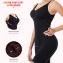 Eleady Womens Shapewear Bodysuit Full Body Shaper Seamless Butt Lifter Thigh Slimmer Sculpting Jumpsuit Compression Waist Trainer - Black, XXX-Large/ XXXX-Large