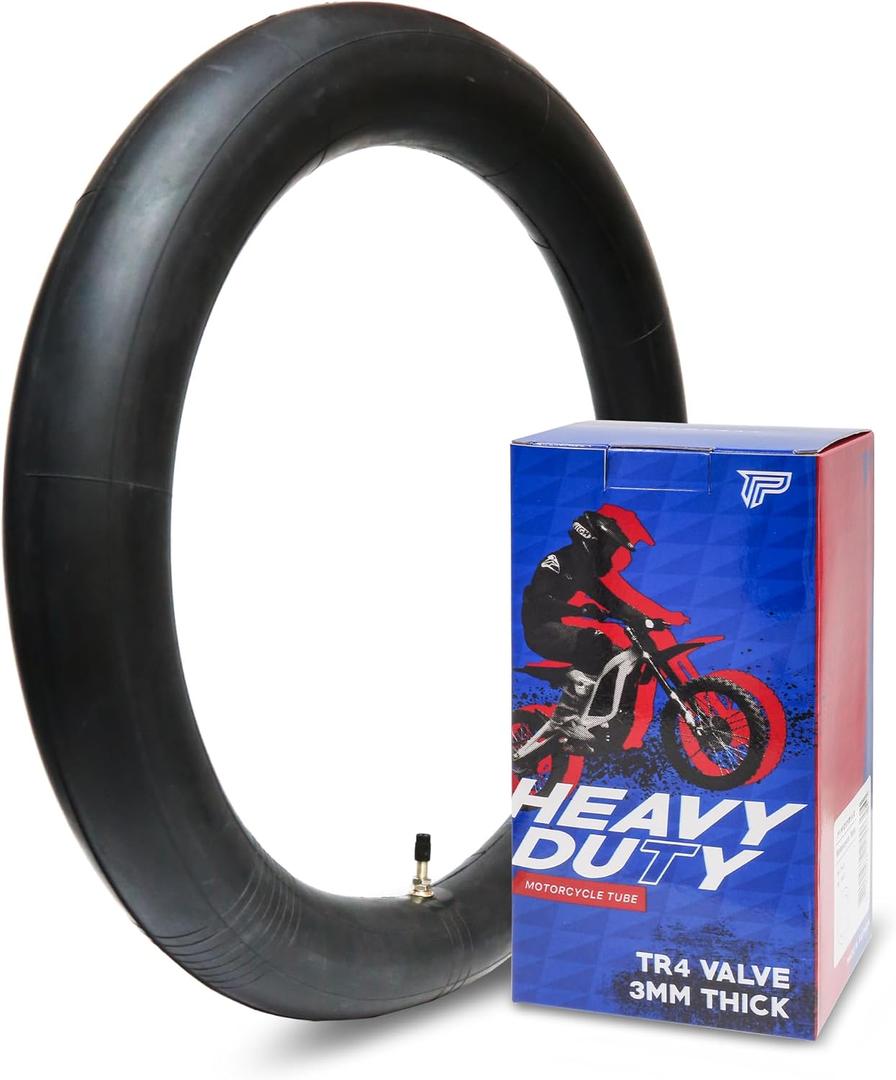 PIVOTRAX-90/90-21 or 80/100-21 (3.00 X 21) Heavy Duty Motorcycle Tube - 3mm Thick - TR4 Valve