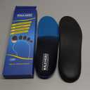 Arch Support Inserts for Men Women - Plantar Fasciitis High Arch Support Insoles, Orthotics Shoe Inserts for Flat Feet, Foot Pain Relief Shock Absorption and Cushioning (Mens 15-15 1/2) (Blue)