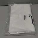 100 Pcs White 12x15" Thank You Bags, Shopping Bags for Goodie, Boutique, Retail, Party Gifts, Clothes, Reusable Plastic Bag with handles (White)