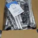 Folding Walker with 2 Skis and 5" Wheels, Lightweight Walkers for Seniors and Adults, Supports Up to 350 Pounds, Adjustable Height, Compact Standard Walker, Black