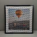 20x20 Picture Frame Black with 16x16 Mat, Display Photo 16x16 with Mat or 20 x 20 Without Mat, Wall Hanging Large 20x20 Poster Frame with Shatter Resistant Plexiglass, Black