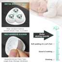 Appliance Sliders - Self-Adhesive Furniture Movers for Kitchen Appliances, Air Fryers, Trash Cans - 360 Swivel Mini Rollers for Easy Moving & Smooth Glide (Stainless Steel, 8)