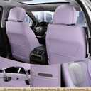 FLORICH Car Seat Covers, Leather Front Seat Cover, Purple Waterproof Seat Covers, Automotive Seat Cover 2 Pack, Luxury Universal Seat Cushion Car Seat Protector Fit for Most Cars Trucks SUVs