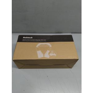 Nekteck Shiatsu Neck Massager for Pain Relief Deep Tissue with Heat, 3D Kneading Massage Pillow Back Shoulder Massagerfor Body Muscle, Plug-in Use for Home Office Car, Gifts for Mom Dad Him Her (Black)