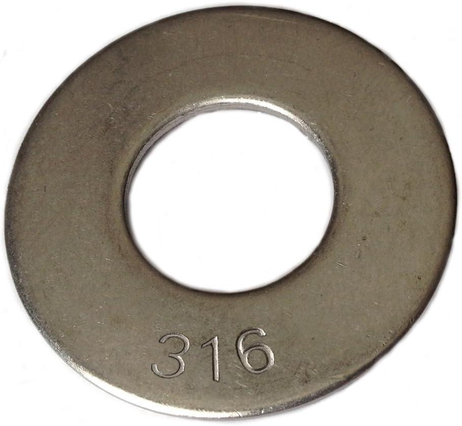 Type 316 Stainless Steel Common Flat Washers Size 1/2" (pack of 50pcs) Marine Bolt Supply