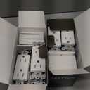 BESTTEN 20 Pack 15 Amp Tamper Resistant Decor Receptacle, Standard Electrical Wall Outlet, Residential and Commercial Use, 15A/125V/1875W, Wallplate Included, UL Listed, White