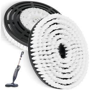 2 Pack Replacement Brush Heads for Shark Steam Mop S7000/S7001/S8201 Series, Deep Cleaning for Tiles Hardwood Floor (White)