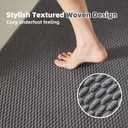 TYUU Bathroom Rugs Non Slip Washable, Super Absorbent Thin Bath Mat Small Quick Dry Low Pile Bathroom Rug, Dark Grey 20"x30"